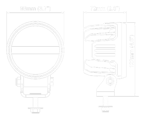 LED pracovní světlo GO 410, 16W, 12V-24V