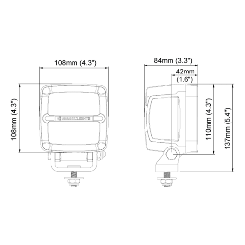 LED pracovní světlo Scorpius PRO 4500, 40 W, 12-24 V