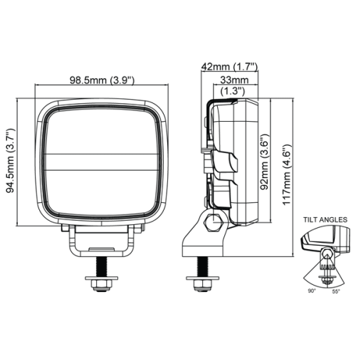 LED pracovní světlo Scorpius GO 410, 16W, 12V-24V