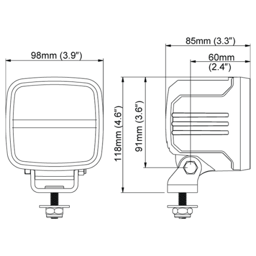 LED pracovní světlo Scorpius Go 430, 44W, 12-24V 