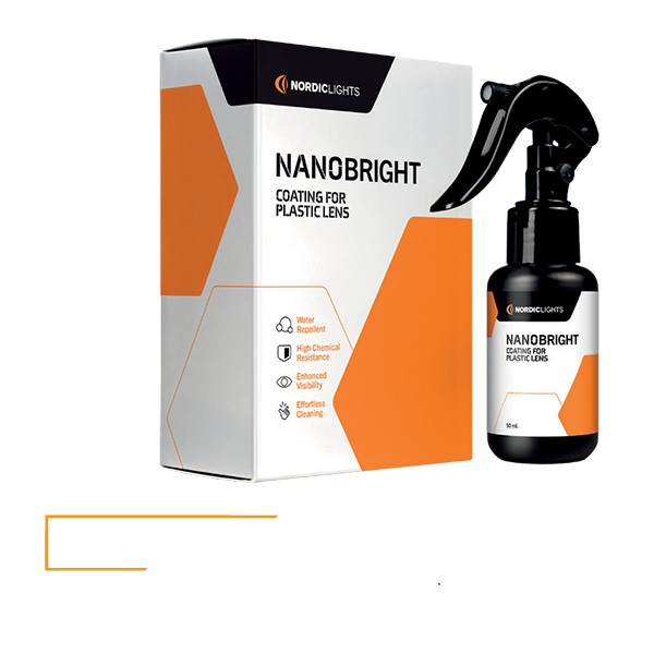 Čistič Nanobright pro světla NordicLight, pro plastové čočky